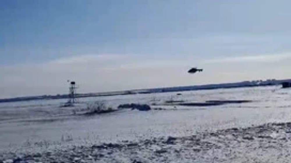 Aterragem de emergência de helicóptero Ansat em Stavropol capturado em vídeo