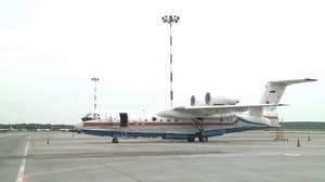 Вести. Урал - Бороться с лесными пожарами помогает самолет-амфибия МЧС