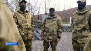 Вести. Приморье "Кто, если не мы" – новый состав добровольческого батальона "Тигр" отправился в зону СВО