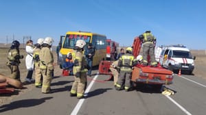 Вести-Чита - Учения по ликвидации последствий ДТП прошли в Забайкальском районе