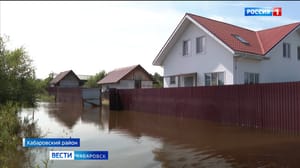 Вести. Хабаровск Гребень паводка с реки Уссури вышел к Амуру у Хабаровска