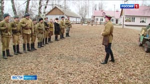 Dysk. Lipetsk Wojskowy Klub Historyczny regionu Lipetsk poświęcił inscenizację wydarzeń z 1941 roku