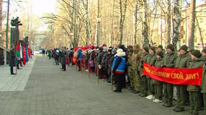 Drive. Region-Tyumen - Memória de soldados afegãos honrados em Tyumen