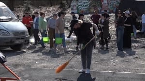 Conduce. En la zona del parque forestal "Sapitskaya Box" celebró otro sábado