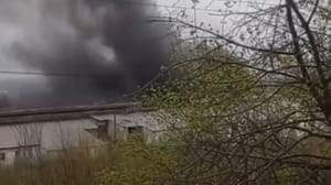 Новости Кадры пожара в колонии сняли жители Днепропетровска