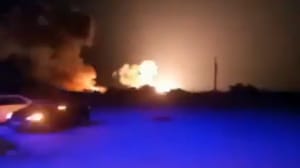 Новости В Сети появились кадры израильского обстрела территории Сирии