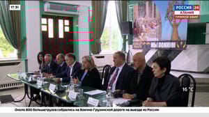 Россия 24. Алания. Информационно-аналитический блок В Беслане прошла пресс-конференция членов комитета "Матери Беслана" и представителей делегации Италии
