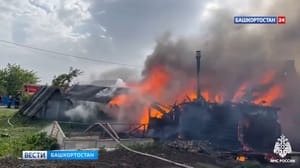 Новости Уфы и Башкортостана Под Уфой произошел крупный пожар с пострадавшим
