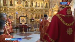 Вести-Биробиджан Всероссийский молебен о Победе: святыню встретили в Биробиджане