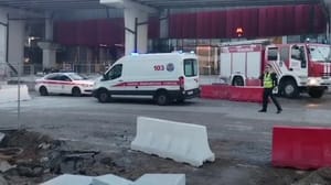 Новости Последствия удара дронов по "Москве-Сити" сняли на видео