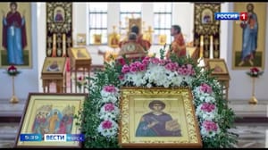 Вести-Курск В Курске в храме посёлка Искра прошла служба в день памяти святого великомученика Пантелеймон