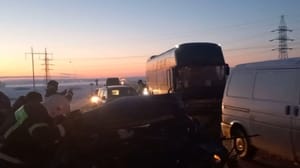 Новости МЧС показало кадры с места ДТП с экскурсионным автобусом