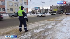 ВестиТамбов Водитель, пропусти пешехода: сотрудники ГИБДД провели рейд вблизи нерегулируемых пешеходных переходов