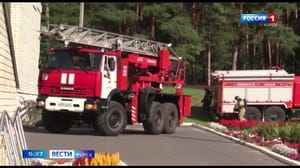 Вести-Курск В курском пансионате "Сосновый бор" прошли учения пожарных