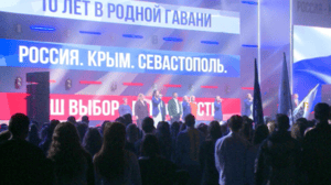 Вести. Красноярск Десятилетие воссоединения Крыма с Россией отметили красноярцы на праздничном концерте