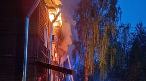Новости Кадры трагического пожара в Костроме попали на видео