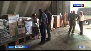 Вести-Курск В Курскую область передали гумпомощь от Минтранса РФ