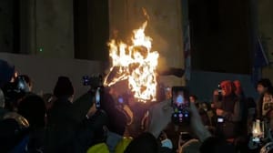 Новости Правоохранители начали задерживать протестующих в Тбилиси