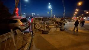 In Sevastopol, the ambulance driver died in an accident