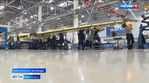 Вести. Хабаровск - Авиастроители Города юности изготовили первые части фюзеляжа и крылья для российского Суперджета Нью