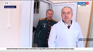 Россия 24. Алания. Информационно-аналитический блок - Таймураз Тускаев посетил владикавказский госпиталь, где проходят лечение раненые бойцы СВО