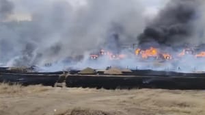 Новости - К тушению пожара в Забайкалье привлекли два вертолета Ми-8