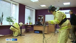 Вести-Курск Курским студентам рассказали о том, что делать при пожаре