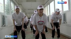 ВестиТамбов Ко дню здоровья в Тамбовской областной больнице провели гимнастику для медперсонала