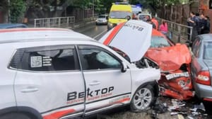 Новости Сочинские спасатели показали место массовой аварии в Лоо