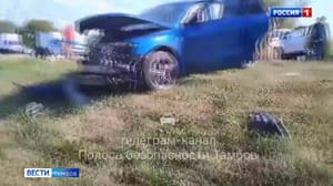 ВестиТамбов Две иномарки не поделили дорогу на Рассказовском шоссе