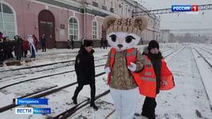 ВестиТамбов Юным мичуринцам рассказали о правилах поведения на железной дороге